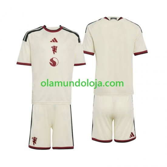 Camisola Manchester United Criança Equipamento Terceiro 2026-2027 Manga Curta